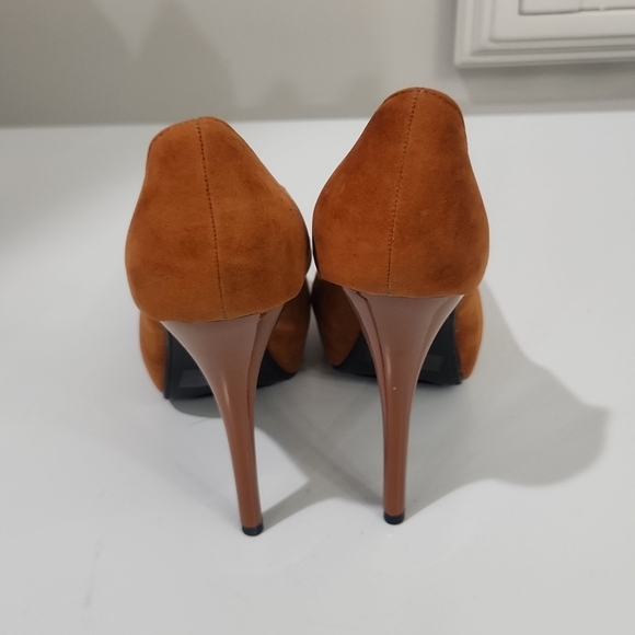 Camel suede high heels - Picture 6 of 6